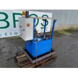 Electric Hydraulic Pack With Electrical control Panel With Single Motor In a Spill Tray