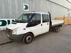 2009 Ford Transit 115 Crew Cab Flat Bed ,T350L D/C RWD (Reg Docs Available Tested 05/26 Category S)