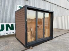 Unused Container Sauna 9` x 7` x 8` With Fully Fitted Electrics Model SR09A
