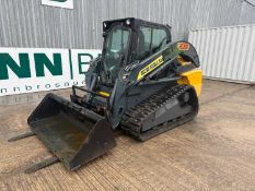 2014 New Holland C238 Tracked SkidSteer A/C Full Cab , Piped , Dual Flow, Hydraulic Locking Headstoc