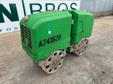 2016 Wacker Neuson RT Remote Controlled Pedestrian Double Drum Pad Foot Trench Roller