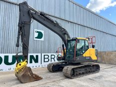 2020 Volvo EC140EL, 700MM Steel Tracks, Hydraulic Quick Hitch, Piped, Aux, Camera System, LED Lights