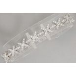 beautiful "Tiffany" style bracelet in white gold (18 carat) with 3,30 carat of high quality brillian