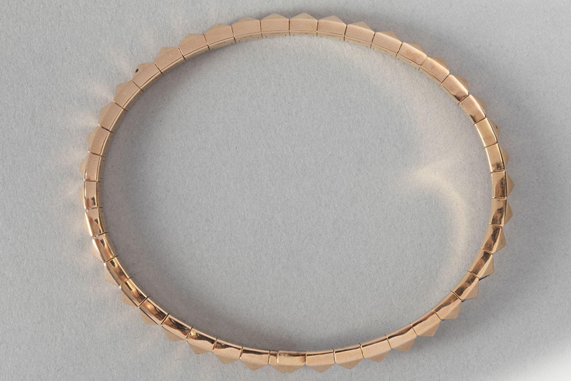 Hulchi Belluni "Cubini" design bracelet in rose gold (18 carat) with pyramid shapes - Bild 2 aus 2