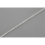 beautiful bracelet in white gold (18 carat) with 3,80 carat of very high quality brilliant cut diamo