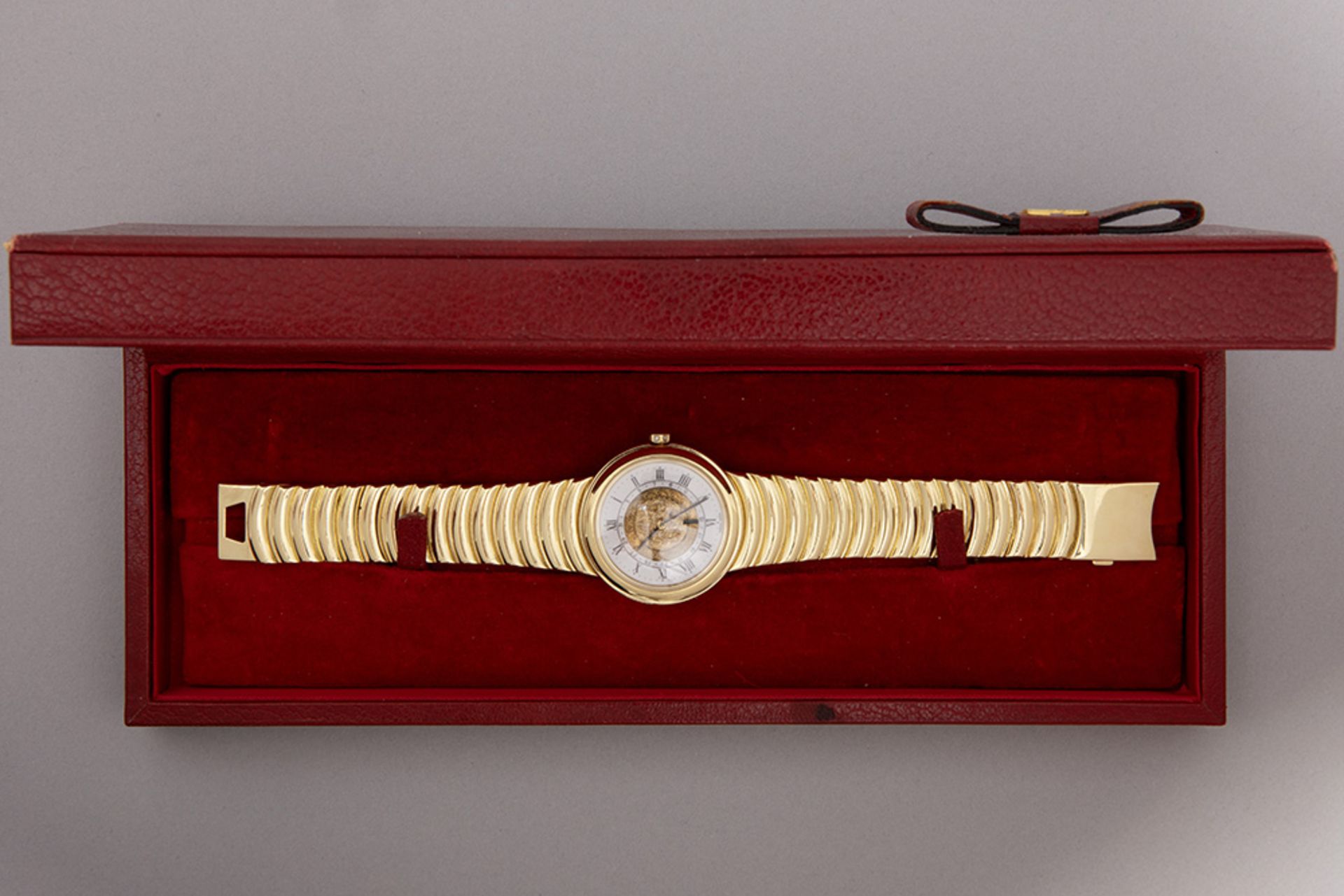 very rare handmade completely original "Omega - Louis Brandt de luxe (First Series)" automatic wrist - Bild 6 aus 9