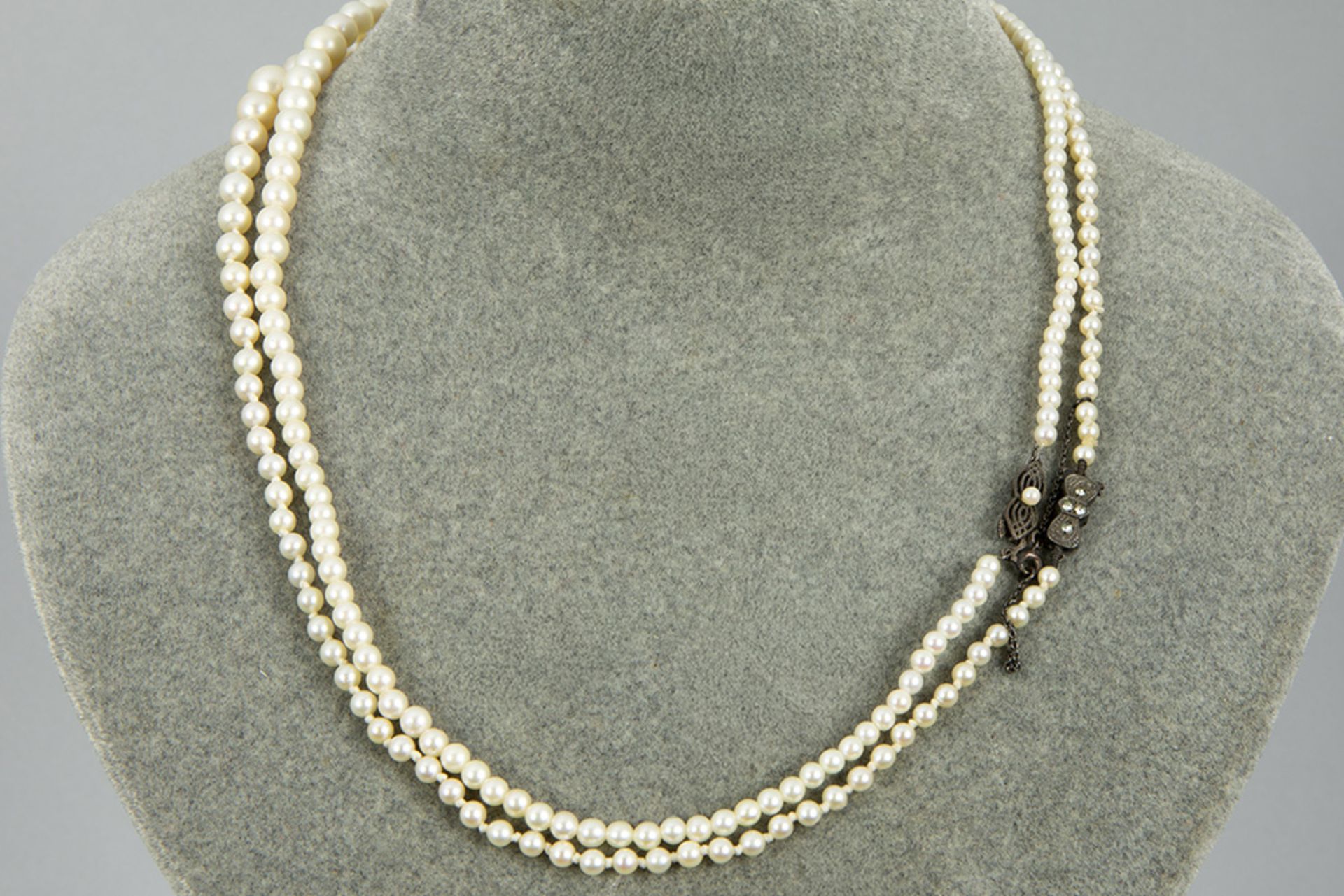 two vintage pearl necklaces - Bild 4 aus 4