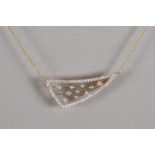 Hulchi Belluni "Chérie" necklace in rose gold (18 carat) with ca 1,00 carat of high quality brillian