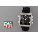 rare Tag Heuer marked Reverso "Monaco Sixty Nine" wristwatch with a digital watch on one side and a 