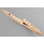 Hulchi Belluni "Cubini" design bracelet in rose gold (18 carat) with pyramid shapes
