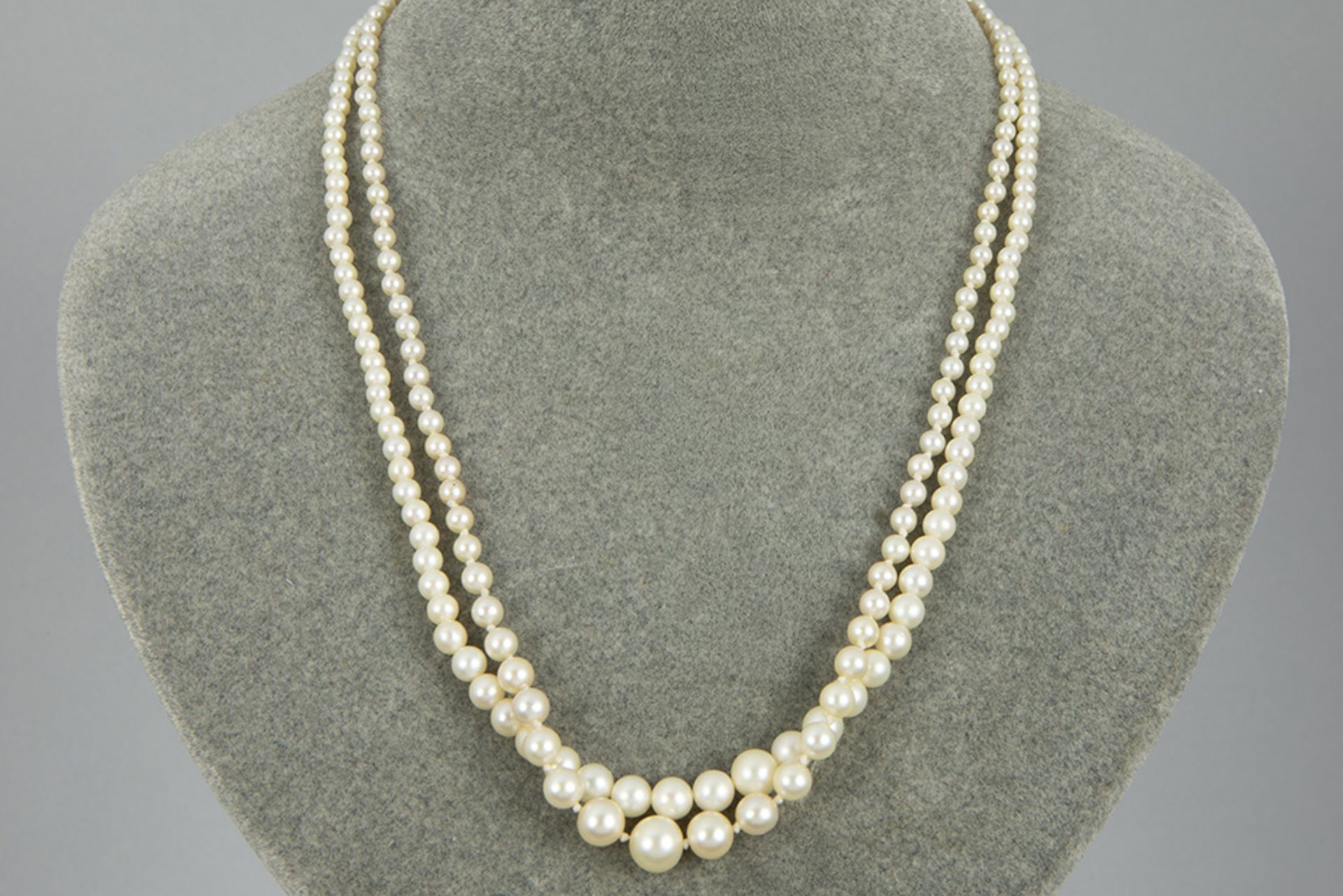 two vintage pearl necklaces