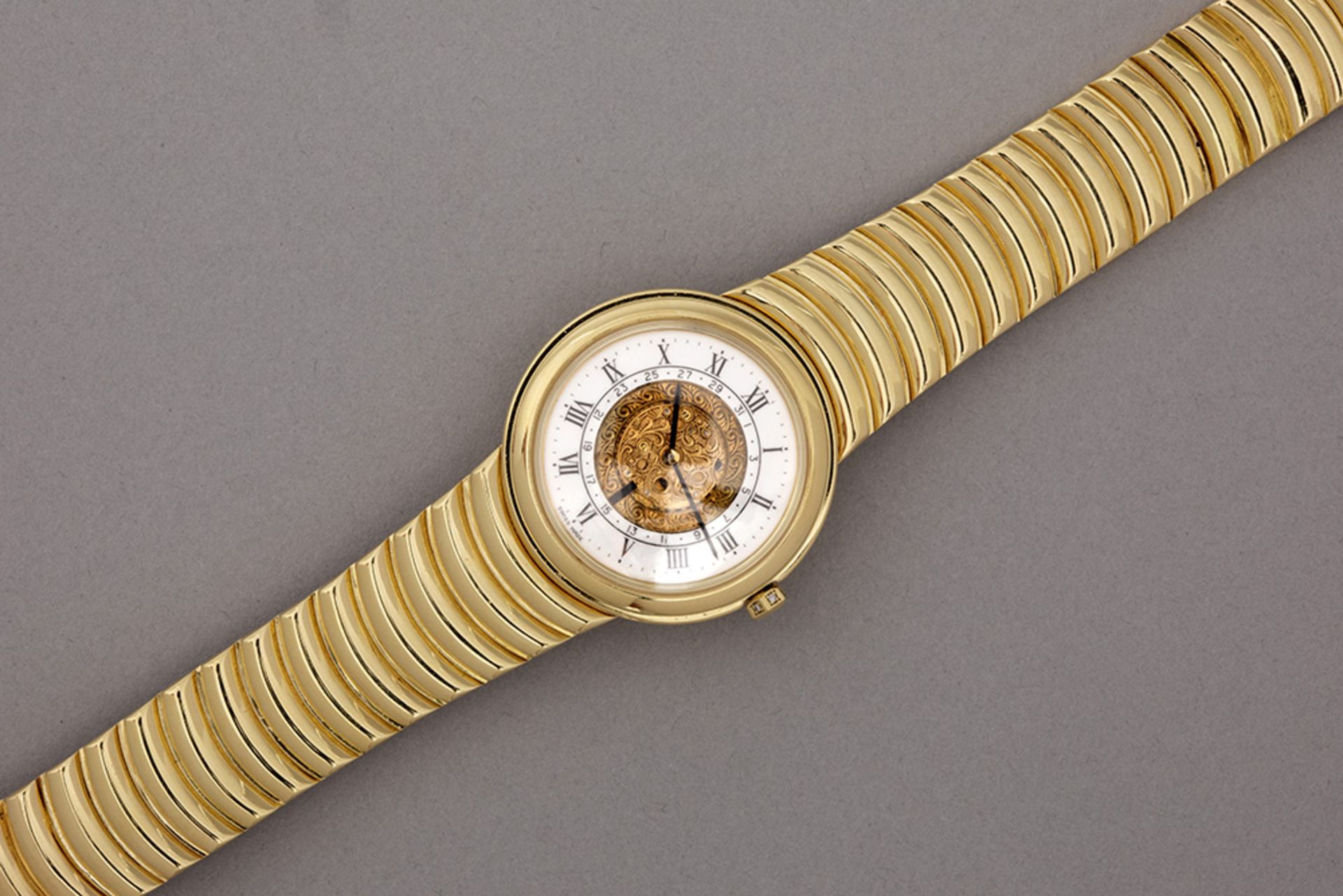 very rare handmade completely original "Omega - Louis Brandt de luxe (First Series)" automatic wrist - Bild 2 aus 9