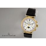 nice Lucien Rochat marked "Oignon Grande Complication" wristwatch with Hand-Wound Movement & Cal. V