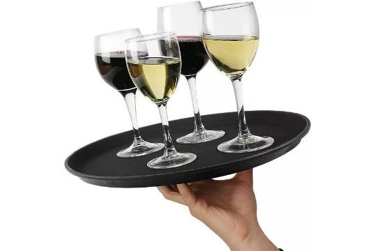 20 X BRAND NEW NONE SLIP SERVING WAITER TRAYS - Image 1 of 2