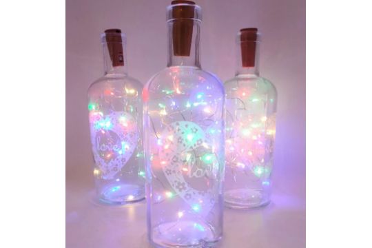 40 X GLASS LOVE BOTTLES - Image 1 of 4