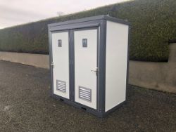 UNUSED BASTONE DOUBLE TOILET BLOCK
