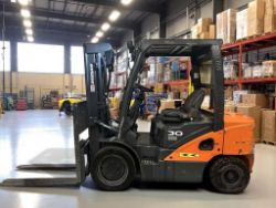2018 DOOSAN D30S-5 DIESEL FORKLIFT – 3,000KG CAPACITY
