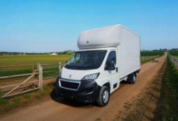 **(ONLY 77K MILEAGE)** 2019 PEUGEOT BOXER 335 L4 LUTON VAN WITH TAIL LIFT >>--NO VAT ON HAMMER--<<