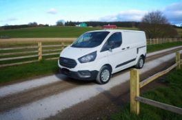 **(ONLY 91K MILEAGE)** 2019 FORD TRANSIT CUSTOM 300 TDCI 130BHP SWB VAN >>--NO VAT ON HAMMER--<<