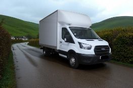 2021 FORD TRANSIT 350 LEADER ECOBLUE LUTON VAN WITH TAIL LIFT – EURO 6 – 130K MILES