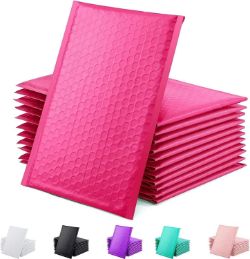 300 PINK METALLIC BUBBLE WRAP LINED PADDED MAILER 120MM X 175MM MAILING ENVELOPES SELF SEAL FOIL
