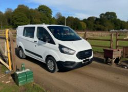*(ONLY 89K MILEAGE)*2020 FORD TRANSIT CUSTOM 280 LEADER 5-SEATER CREW VAN>>--NO VAT ON HAMMER--<<