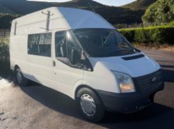 **(ONLY 118K MILEAGE)** 2013 FORD TRANSIT WELFARE VAN – 5 SEATER>>--NO VAT ON HAMMER--<<