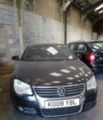 2008 VOLKSWAGEN EOS SPORT TDI AUTO – 2.0 DIESEL AUTOMATIC CONVERTIBLE - NO VAT ON HAMMER