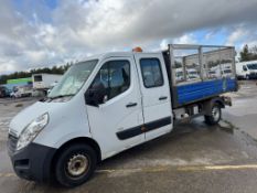 2016 VAUXHALL MOVANO F3500 L3H1 CDTI – CREWCAB CAGE TIPPER, BI-TURBO 136PS, 7 SEATS, 2.3L DIESEL