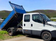 2017 IVECO DAILY 35C14 CREW CAB TIPPER – EURO 6 – LOW MILES