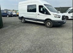 2018 FORD TRANSIT T350 FACTORY CREW VAN – WHITE – 140K MILES