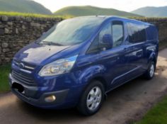 2017 FORD TRANSIT CUSTOM 290 LIMITED L2H1 170PS 6-SEAT CREW VAN>>--NO VAT ON HAMMER--<<