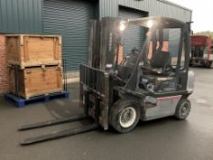 2011 NISSAN Y1D2A25Q DIESEL FORKLIFT – 2,500 KG CAPACITY – TRIPLEX MAST