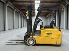 **(INCLUDES CHARGER)**2012 YALE ERP18VT ELECTRIC FORKLIFT – 1.8 TONNE – TRIPLEX MAST