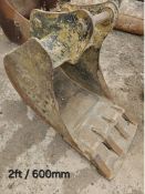 GEITH 2FT DIGGING BUCKET – 45MM PIN (600MM / 24 INCH)