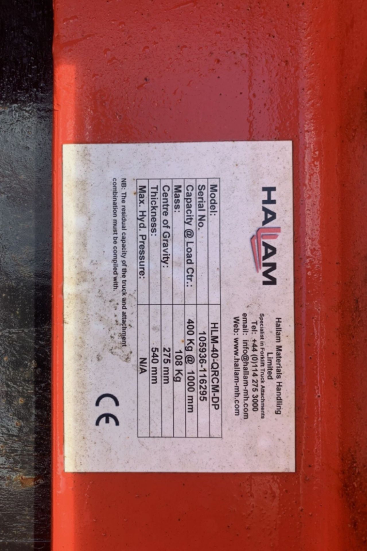 NEW HALLAM BARREL GRAB TO SUIT JCB TELEHANDLER - Image 5 of 5