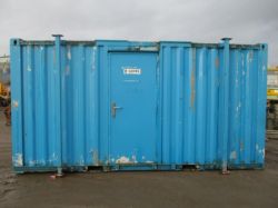 16-FOOT SHIPPING CONTAINER TOILET BLOCK – 3+1 LAYOUT