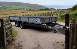 IFOR WILLIAMS LM166G FLATBED TRAILER >>--NO VAT ON HAMMER--<<