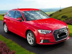 2017 AUDI A3 SPORT TFSI – RED – MANUAL >>--NO VAT ON HAMMER--<<