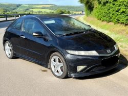 2009 HONDA CIVIC TYPE-S 1.8 I-VTEC S-A PETROL HATCHBACK – BLACK,>>--NO VAT ON HAMMER--<<