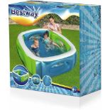 3 X BESTWAY SQUARE INFLATABLE PADDLING POOL HUGE RE SALE POTENTIAL RRP £49 EACH
