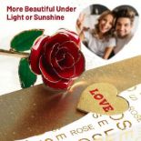 GOLD DIPPED 24K ROSE BIRTHDAY, XMAS, ROMANTIC FLOWER DECOR GIFT FOR WOMEN