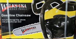 BRAND NEW 58CC PETROL CHAINSAW WILKS USA