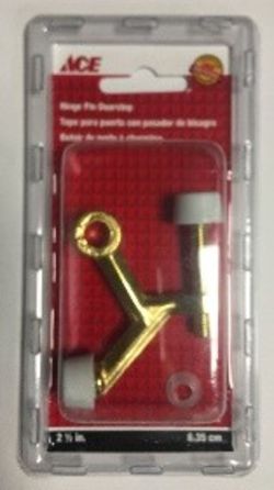 37 BXS OF 24 PCS ACE HINGE PIN DOORSTOP - BRASS PLATED