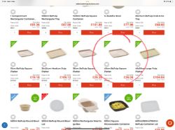 SABERT 40 CM COMPOSTABLE SERVING PLATTERS 3 (THREE) BOXES OF 25