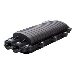 10X 24 CORE OPTICAL FIBER SPLICE CLOSURE BOX 2 IN 2 OUT WATERPROOF, OUTDOOR, DURABLE