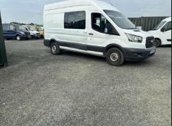 2018 FORD TRANSIT T350 FACTORY CREW VAN – WHITE – 140K MILES