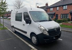 **(ONLY 65K MILEAGE)** 2018 VAUXHALL MOVANO L2H2 F3500 CDTI 6-SEATER VAN >>--NO VAT ON HAMMER--<<