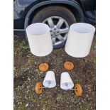 HOTEL ROOM BEDSIDE LAMPS AND WALL LIGHTS 16X