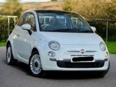 2012 FIAT 500 LOUNGE 1.2 (S/S) 3DR >>--NO VAT ON HAMMER--<<